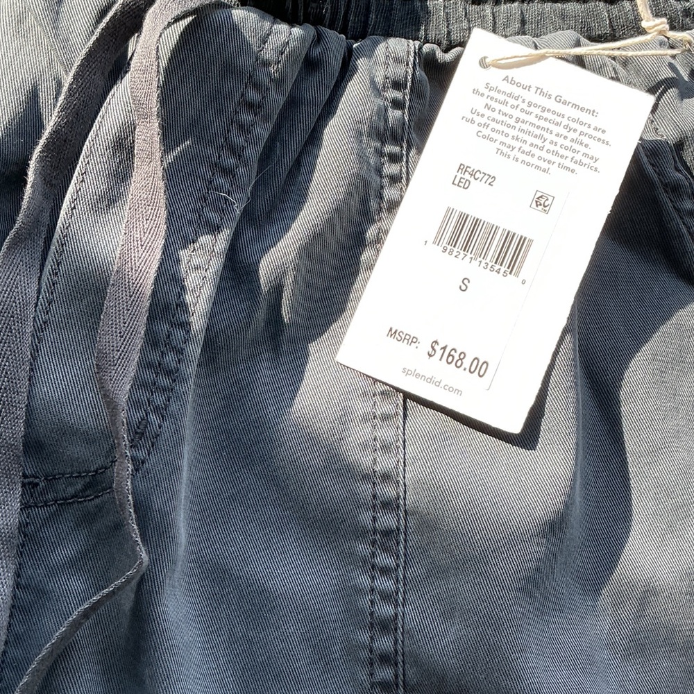 Splendid Slate Gray Drawstring Jogger Pants